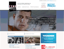 Tablet Screenshot of cinefrance.com.br